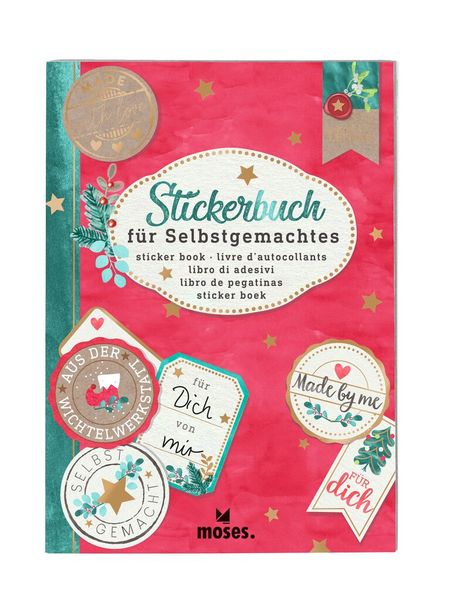 Deko Weihnachten - Stickerbuch für selbstgemachtes - Moses