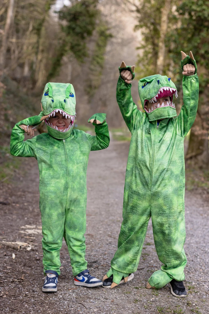 Kinderkostüm T-Rex mit Kapuze & Schwanz 2–3 Jahre
