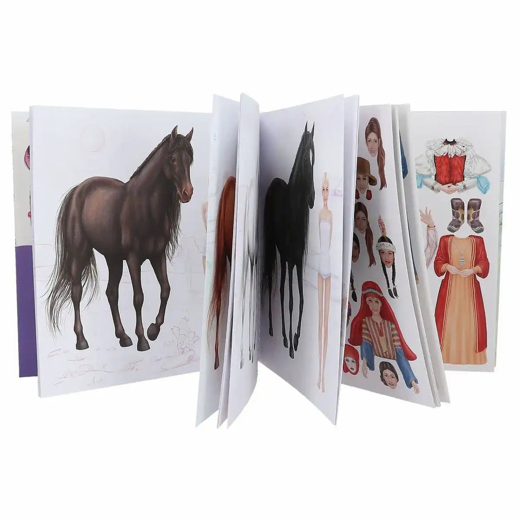 Stickerbuch Pferd und Reiterin aus aller Welt DEPESCHE ab 5