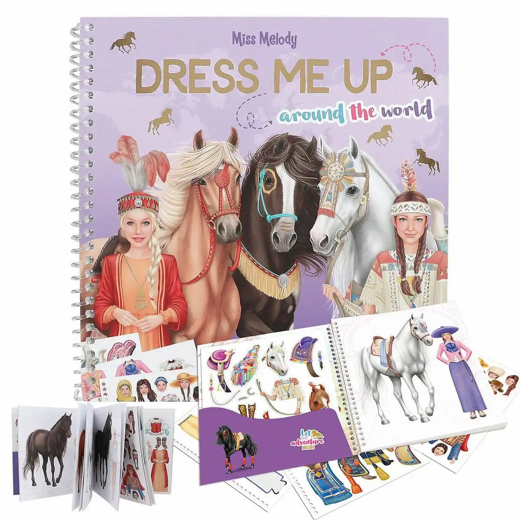 Miss Melody Around The World Stickerbuch ab 5 Jahren Pferdestil