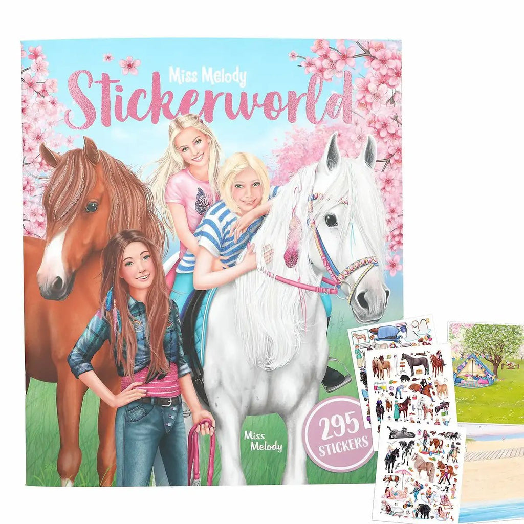 Miss Melody Stickerworld Stickerbuch 295 Sticker Pferde ab 5 Jahre