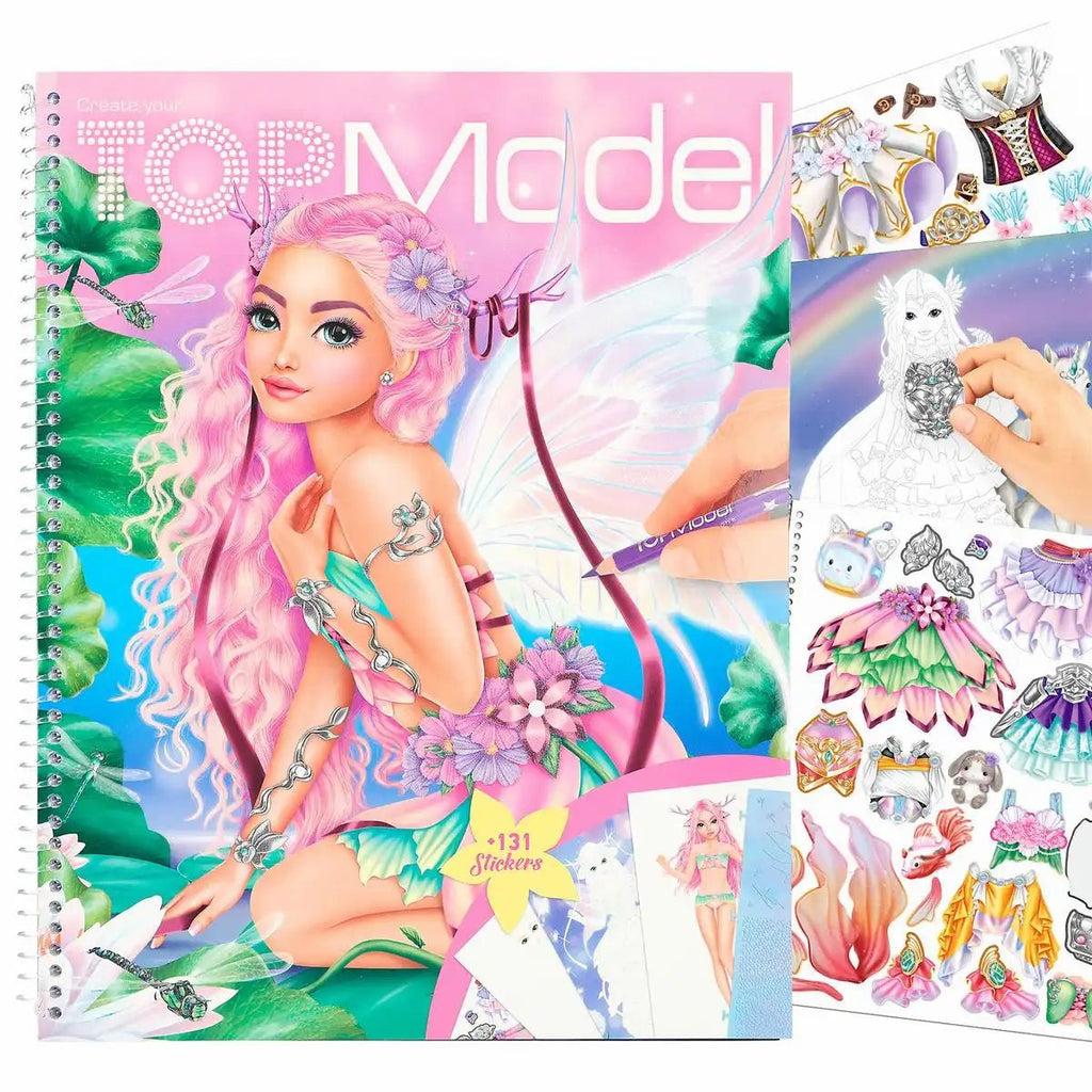 TOPModel Malbuch Create your Fantasy 78 Seiten Sticker ab 6 Jahren