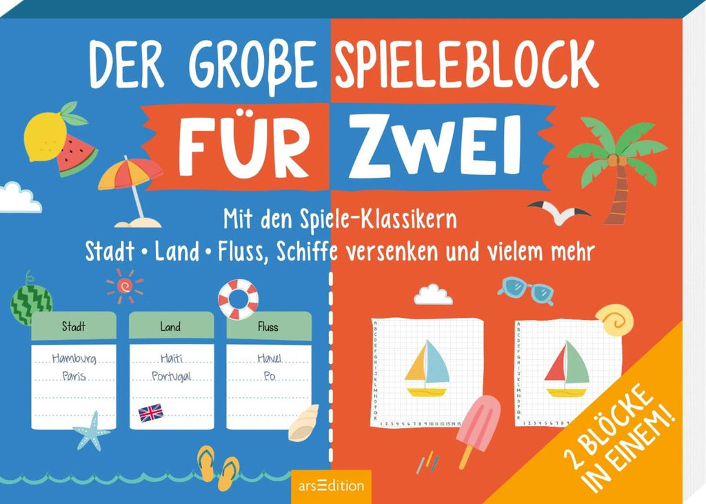 Der große Spieleblock für zwei - Ars Edition