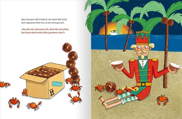 Vorlesebuch Der Kokosnussknacker mit fröhlichen Bildern
