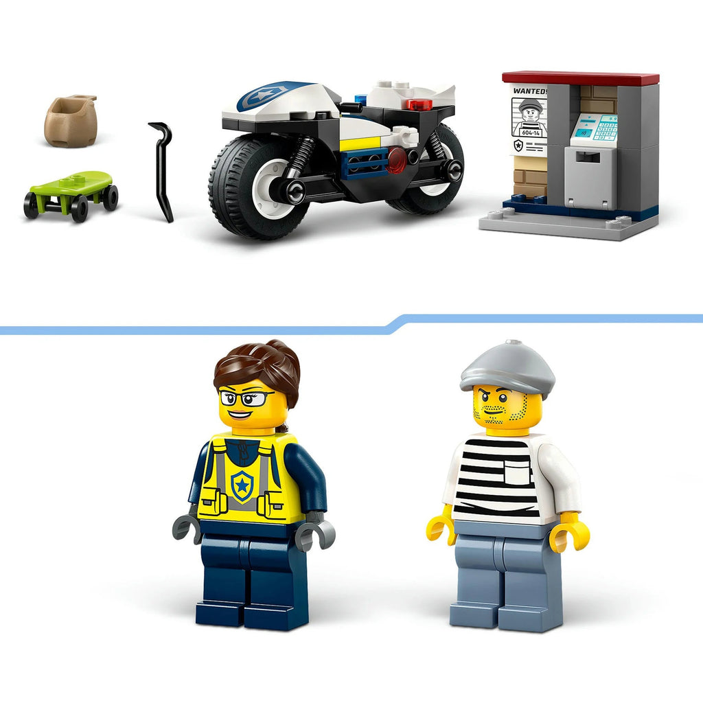 LEGO 60455 City Polizeimotorrad mit Ganove & Geldautomat
