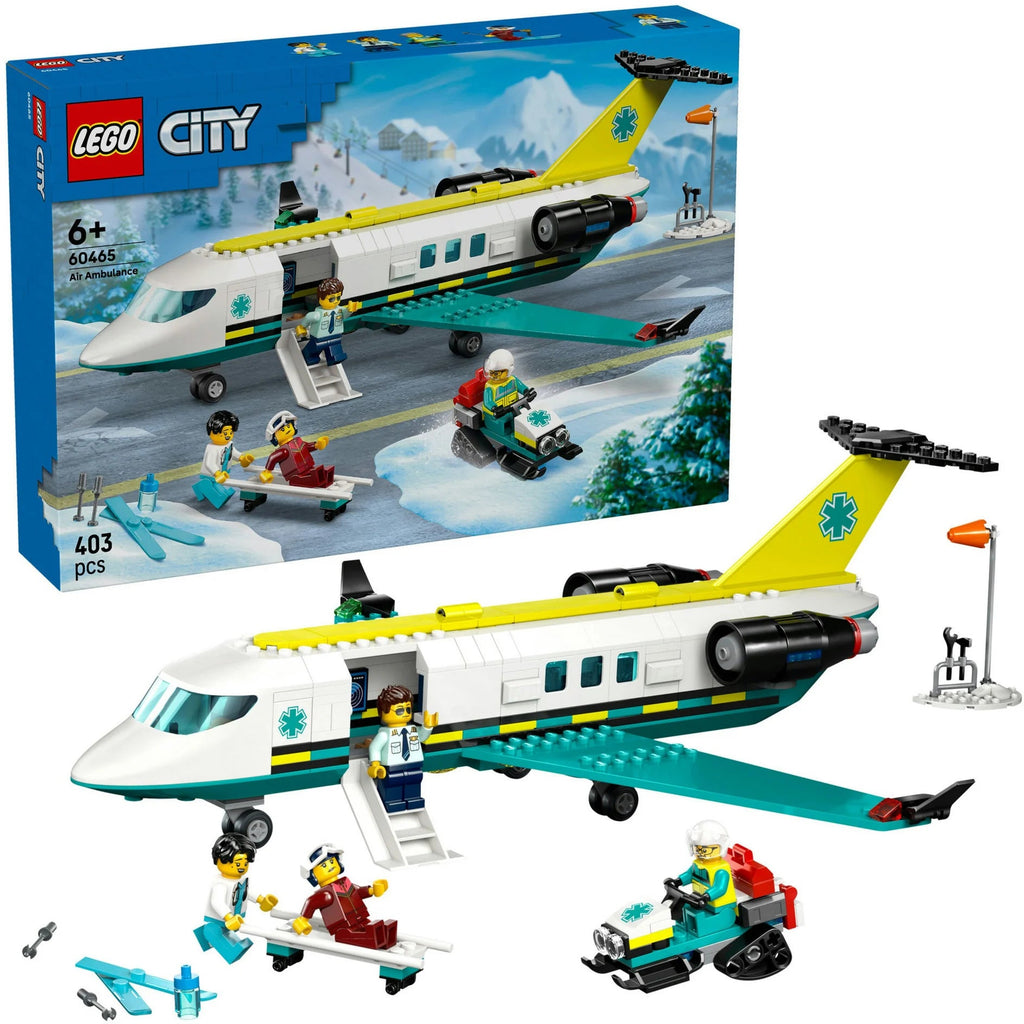 LEGO 60465 City Rettungsflugzeug mit Sanitätern & Schneemobil