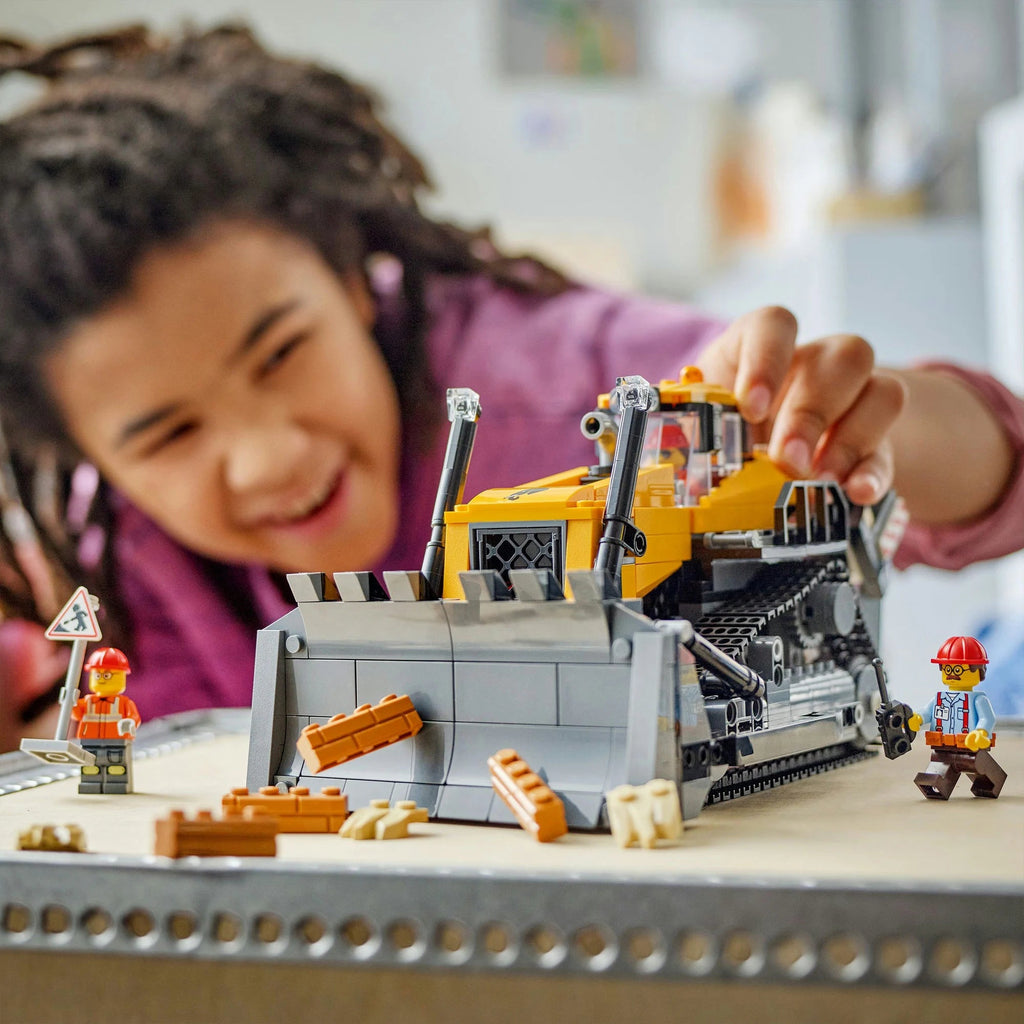 LEGO 60466 City Bulldozer mit Frontlader & 3 Bauarbeiter

