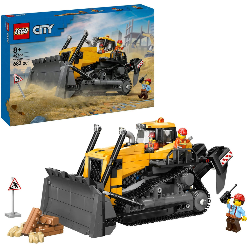 LEGO 60466 City Bulldozer mit Frontlader & 3 Bauarbeiter

