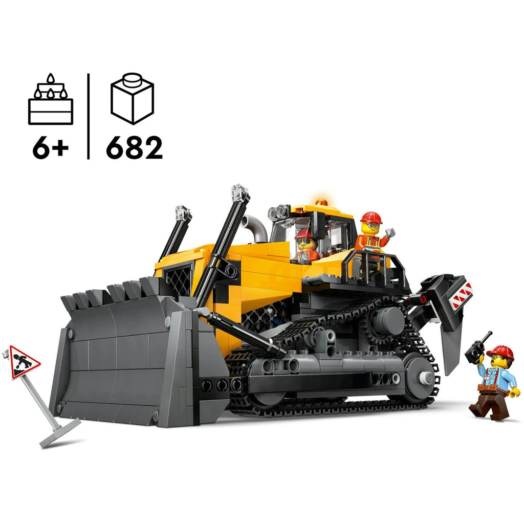 LEGO 60466 City Bulldozer mit Frontlader & 3 Bauarbeiter
