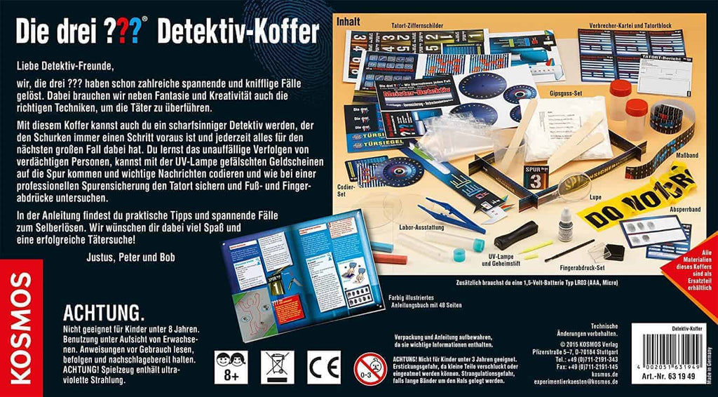 Detektivwesen - Die drei ??? Detektiv - Koffer  - Kosmos