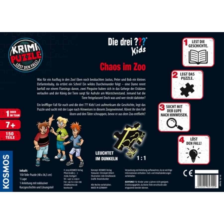 Detektivwesen - Krimi Puzzle ???: Kids Chaos im Zoo - Kosmos