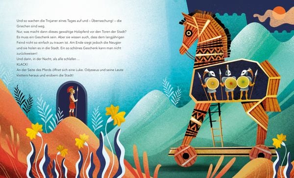 Odysseus Kinderbuch Hardcover mit Illustrationen ab 5 Jahren