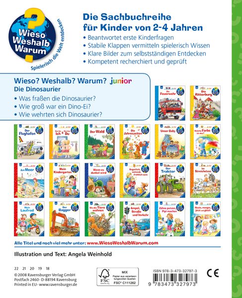 Die Dinosaurier / Wieso? Weshalb? Warum? Junior Bd. 25 - Ravensburger