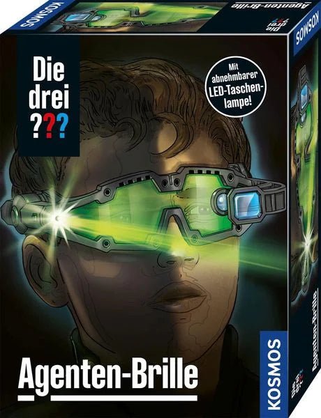 Die drei ???, Agenten - Brille mit LED - Taschenlampe - Kosmos