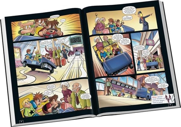 Detektiv-Comic für Kinder mit sieben abgeschlossenen Episoden