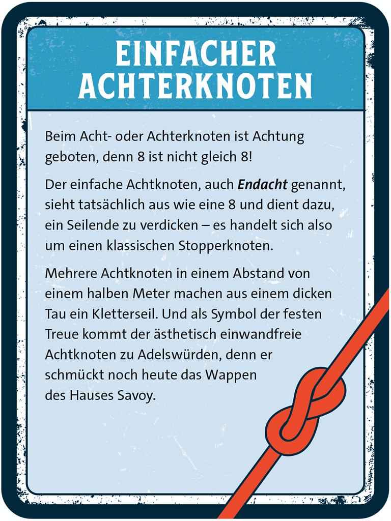 Knoten-Klassiker Box mit 50 Karten und Schnüren