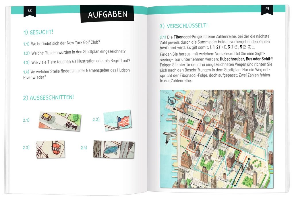 Rätselspaß mit Karten ab 14 – Städte, U-Bahn-Netze & berühmte Orte erkunden