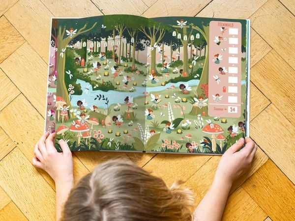 Lernspaß Zählen und Entdecken – Wimmelbuch Zauberwesen
