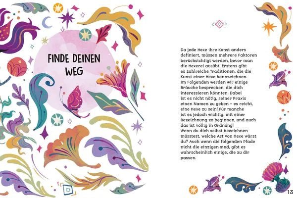Magisches Tagebuch für Kinder – Hexenkunst, Kristalle, Mondphasen