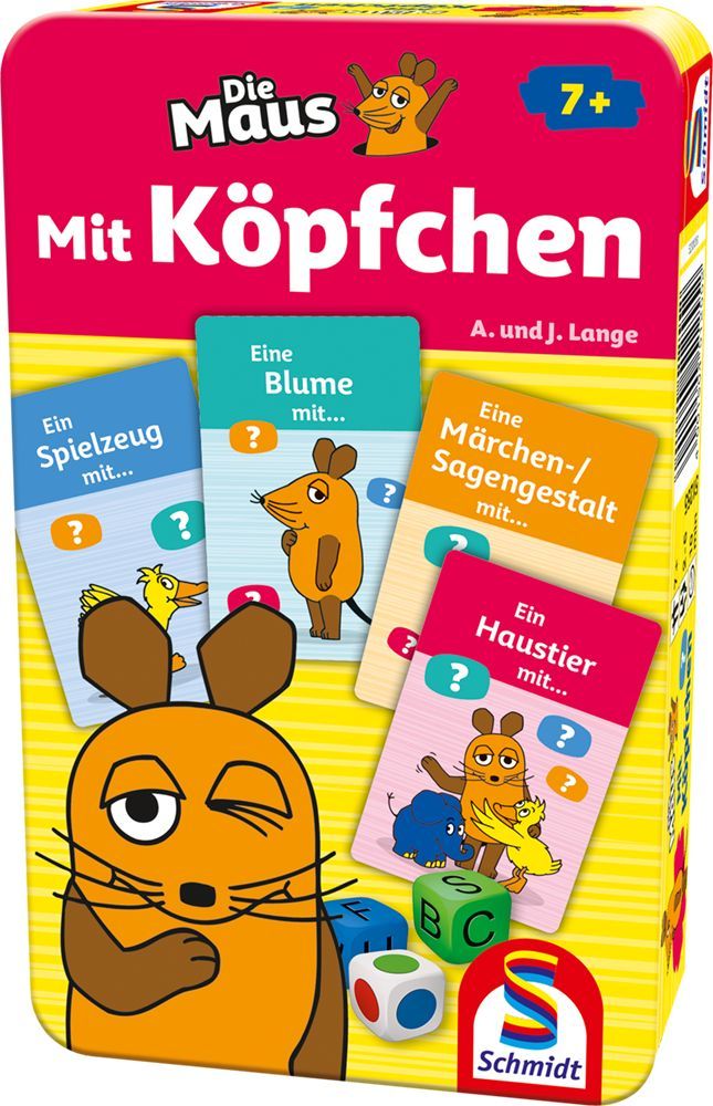Die Maus Spiel Mit Köpfchen – Reisespiel ab 7 Jahren in Metalldose