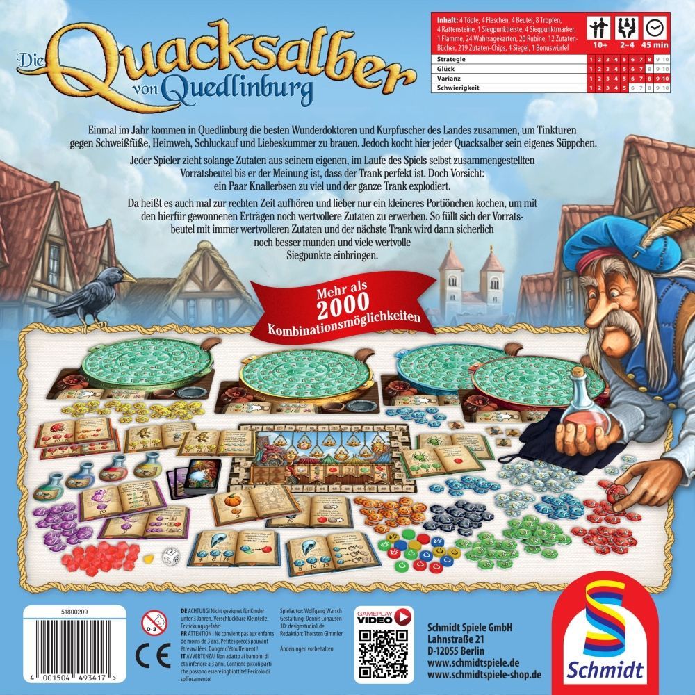 Die Quacksalber von Quedlinburg – Familienspiel ab 10 Jahren mit Taktik & Glück