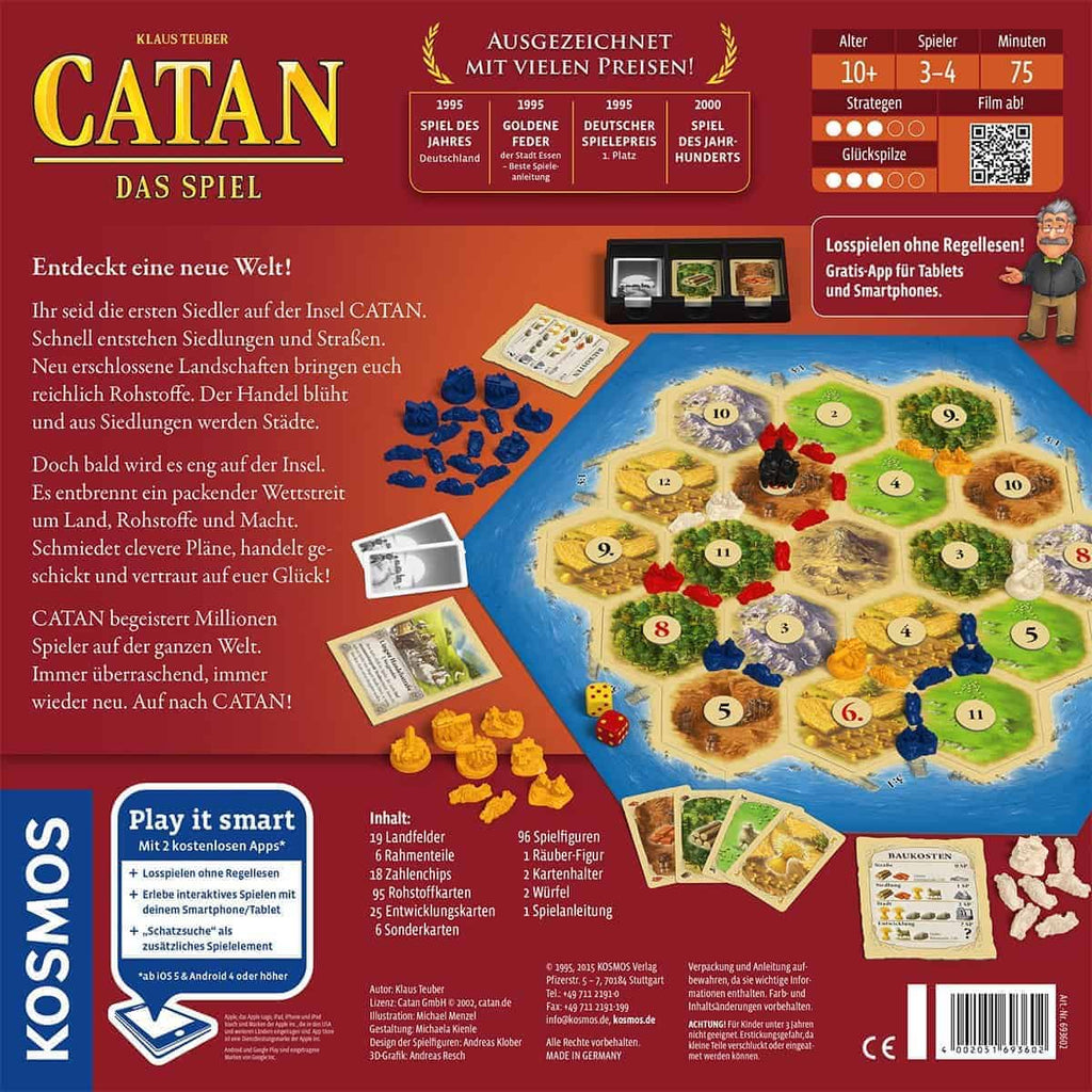 Die Siedler von Catan, Spiel des Jahres 1995 - Kosmos