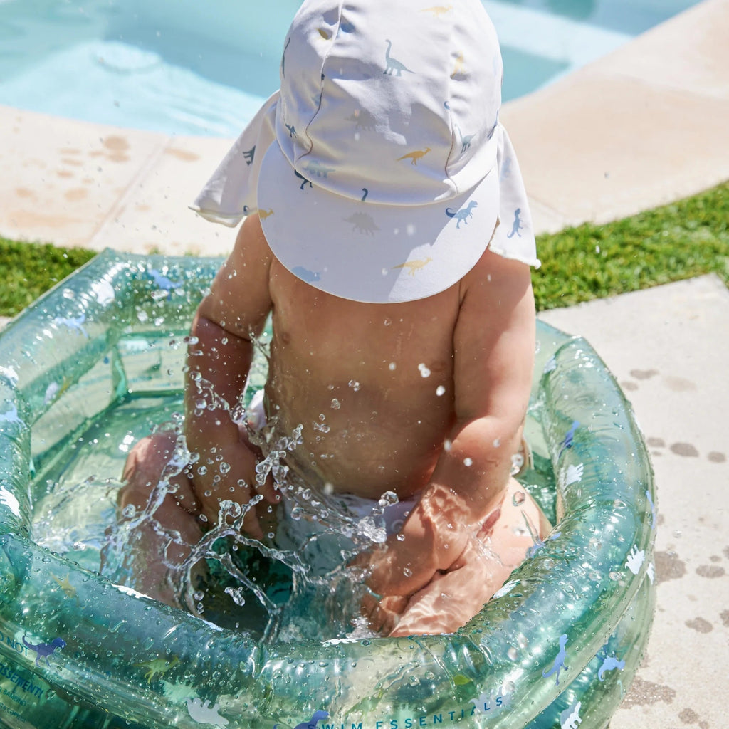 Aufblasbares Babybecken mit Dino-Print Ø 60 cm für Garten oder Urlaub