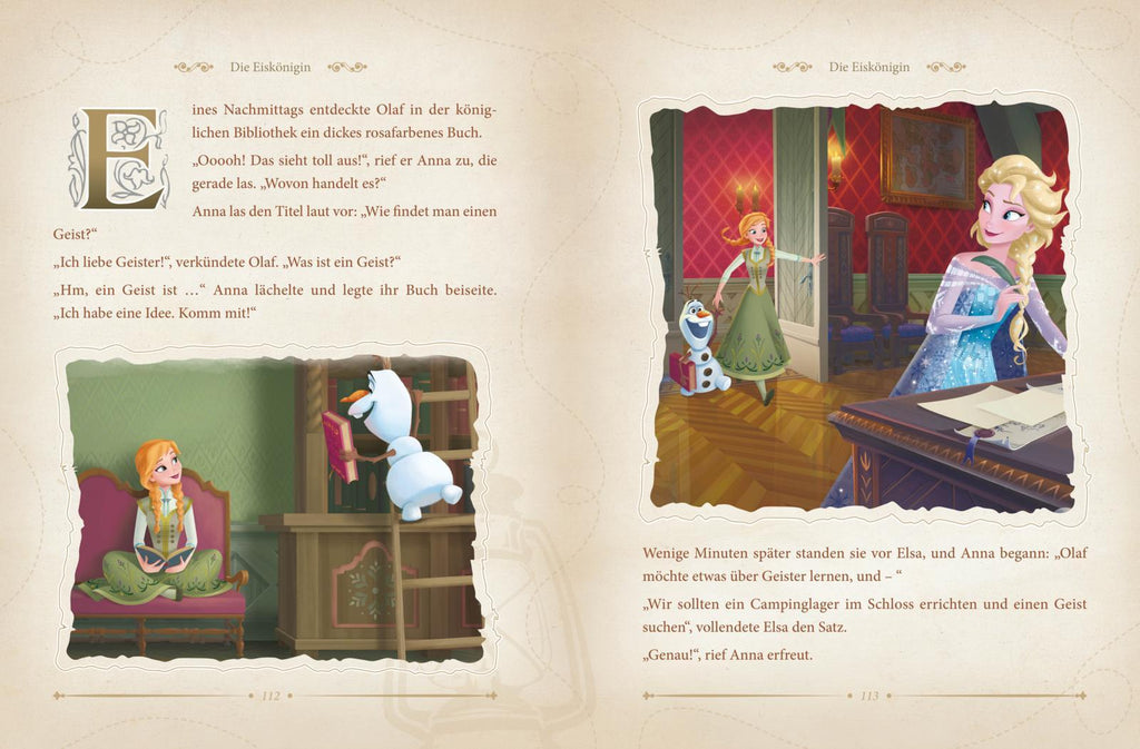 Frozen Geschichtenbuch mit Illustrationen für Familien
