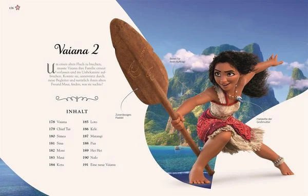 Steckbriefseite zu Vaiana und Raya – Disney Märchenwelt
