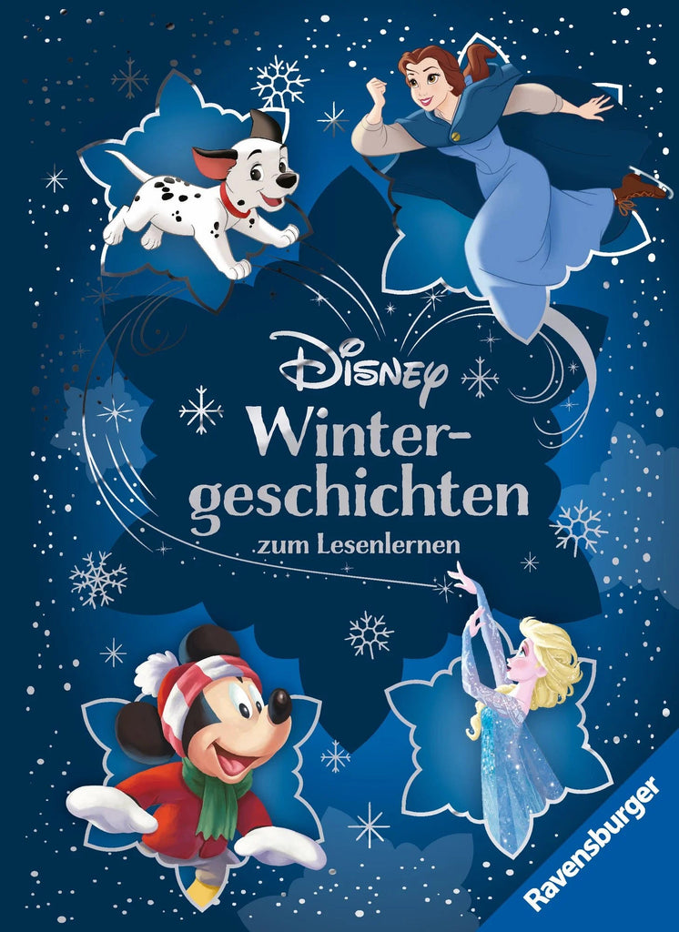 Disney Wintergeschichten zum Lesenlernen Buchcover mit Elsa, Bambi und Mickey