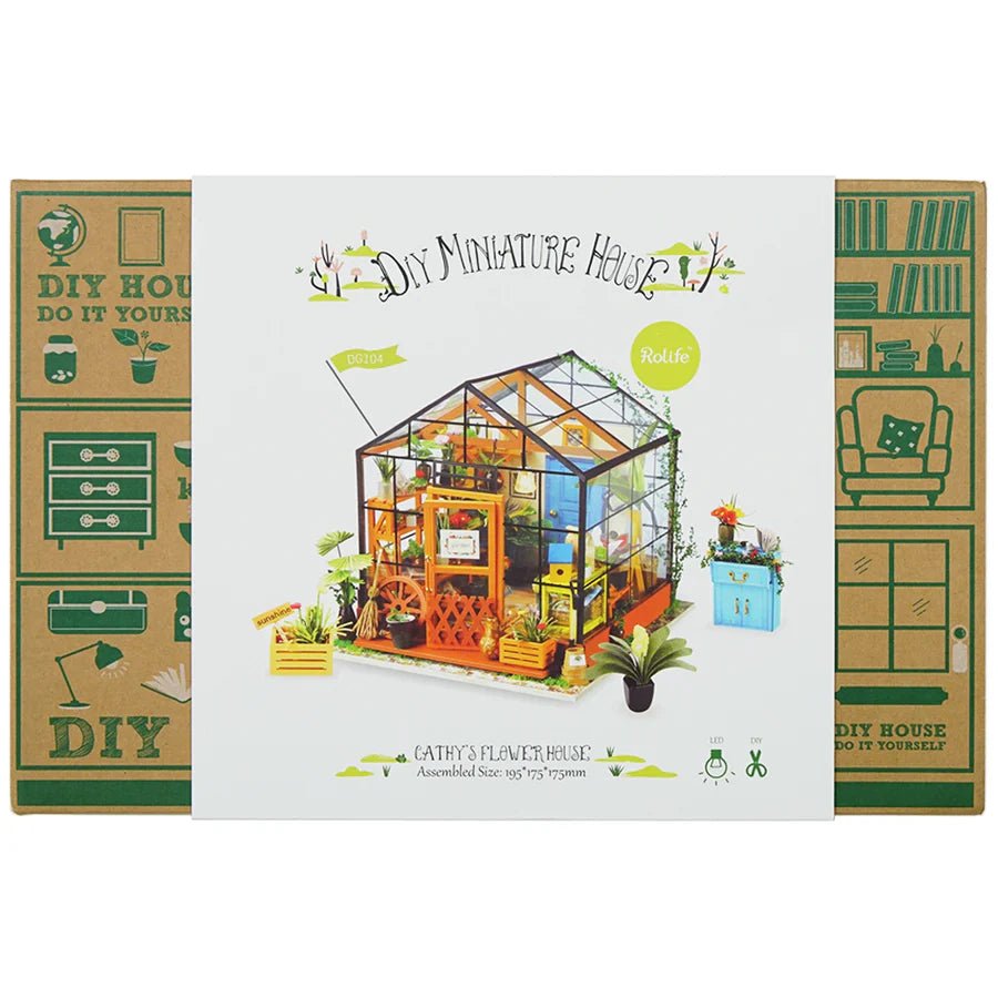 Mini Hausgewächshaus Bausatz Cathy’s Flower House 1:18
