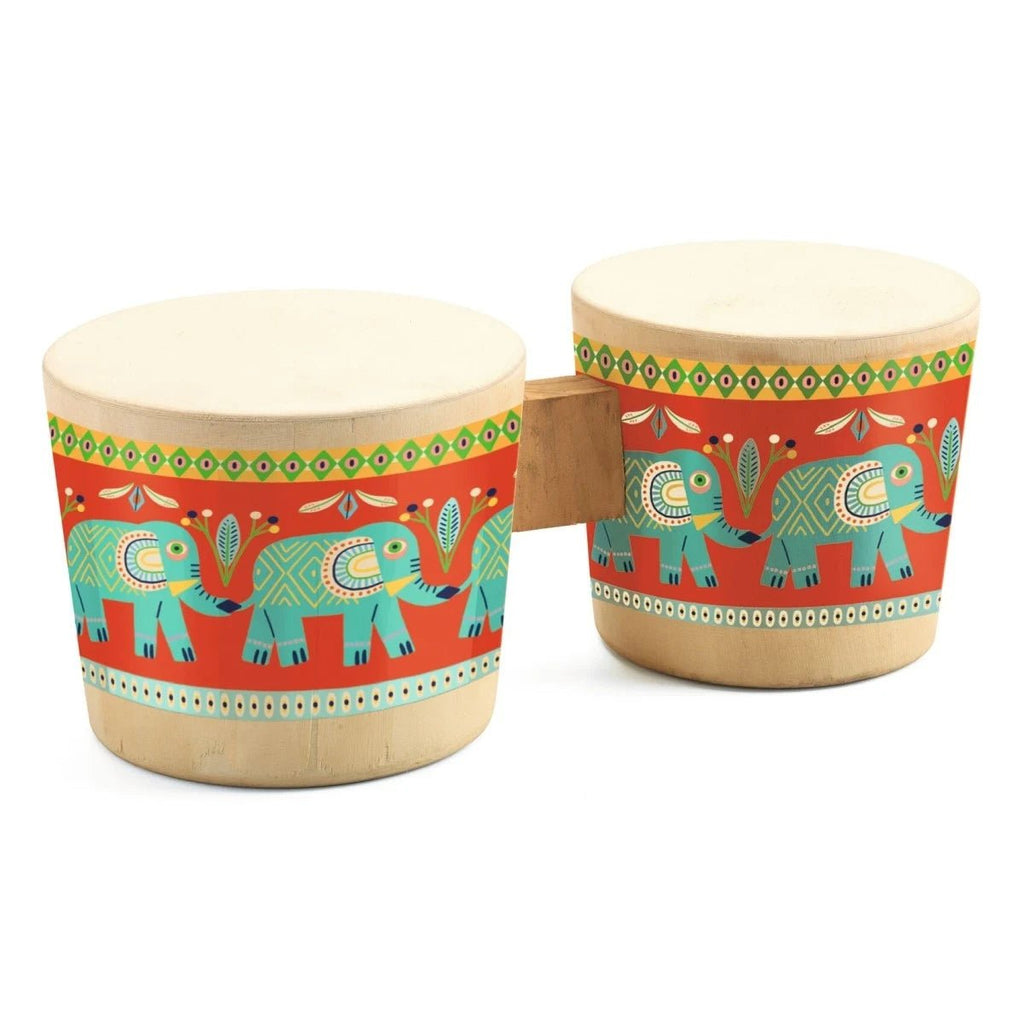 Djeco Animambo Bongo – Kinder Trommel aus Holz ab 3 Jahren
