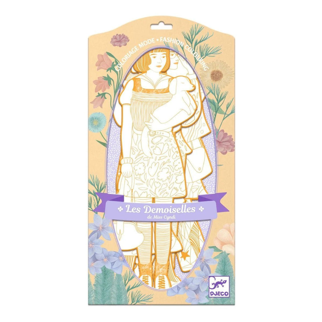 Djeco Ausmalbilder Demoiselles Scout – Mode-Malset ab 6 Jahren
