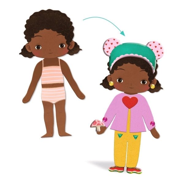 Anziehpüppchen Bastelset – Djeco Set mit nachhaltigem Papier
