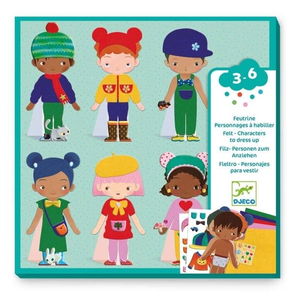 Djeco Bastelset Anziehpüppchen – Kreativset für Kinder ab 4 Jahren
