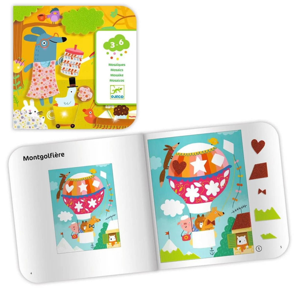 Glitzernde Schaumstoff-Sticker und Karten von Djeco
