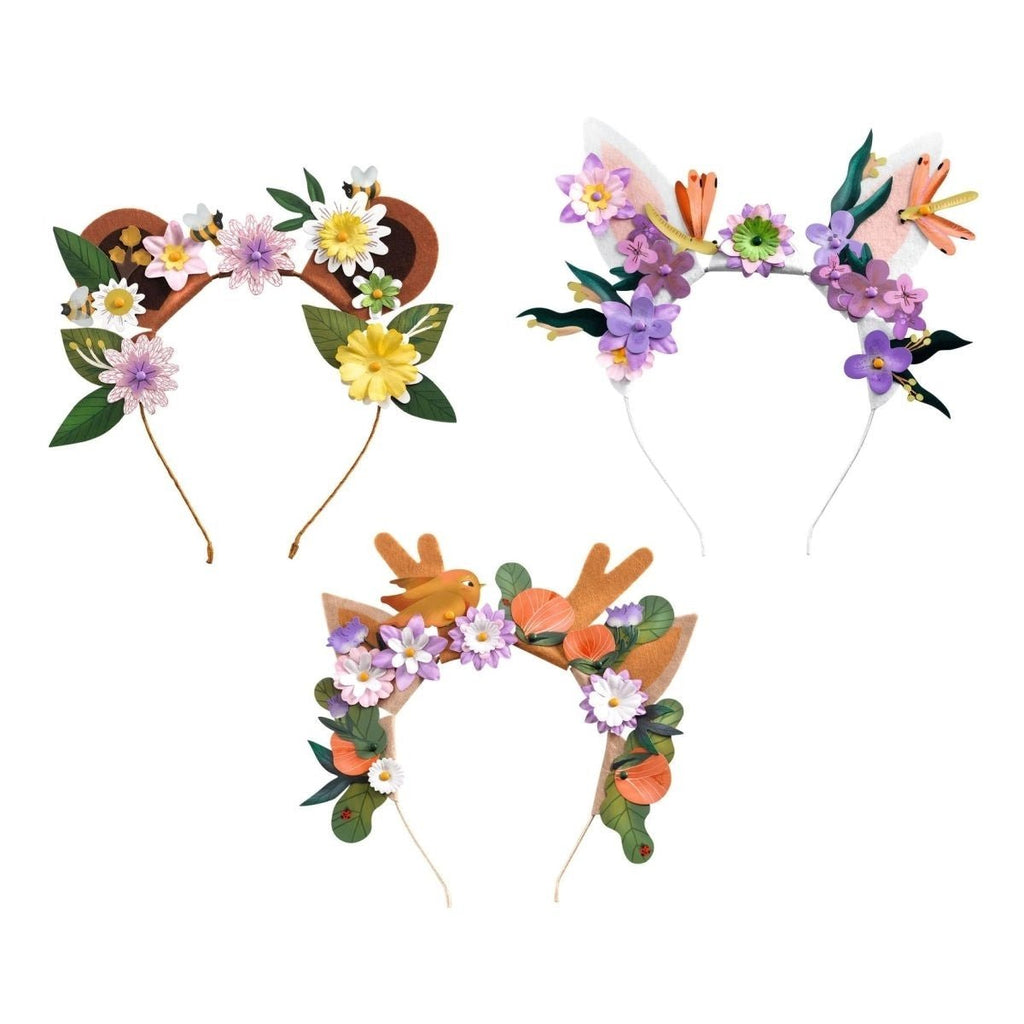 Djeco Bastelset Haarreifen – Blumen & Filzohren gestalten

