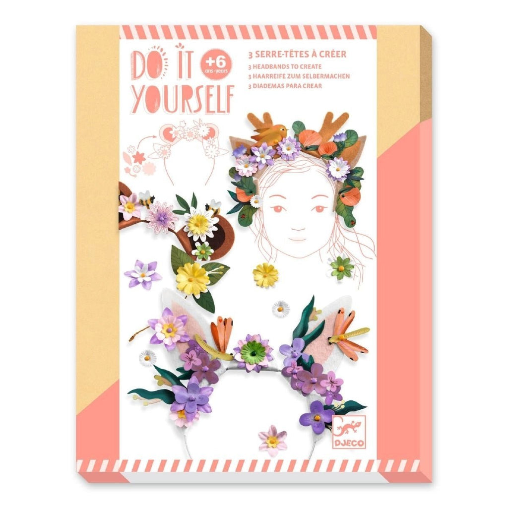 Djeco Haarreif Flower Friends – DIY Bastelset ab 6 Jahren
