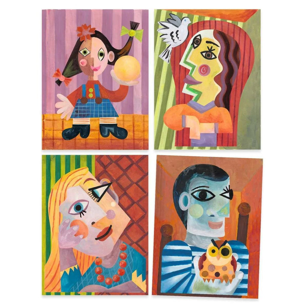 Inspired by Picasso – Djeco Bastelset im kubistischen Stil
