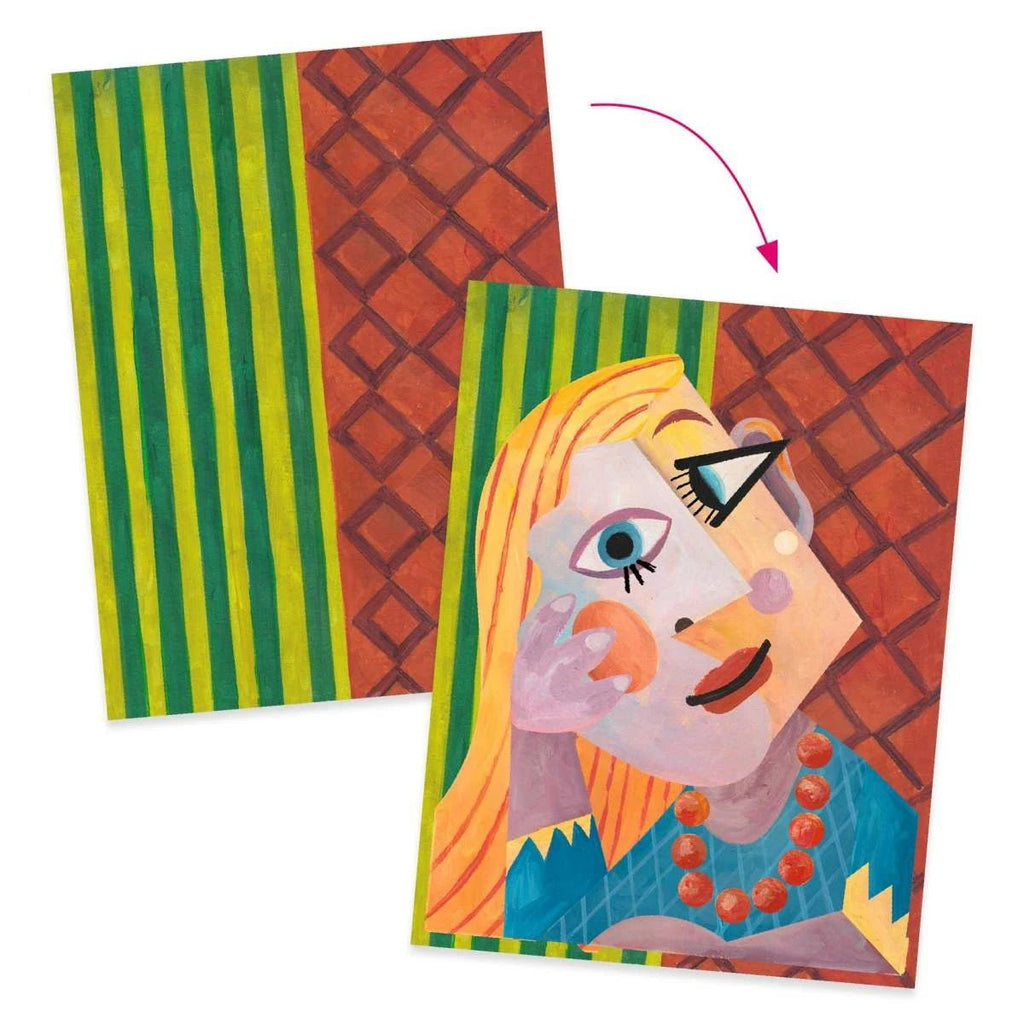 Djeco Picasso Projekt – basteln & gestalten im Kubismus-Stil
