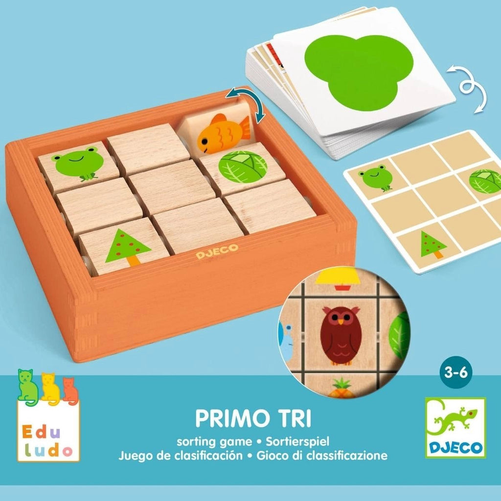 Primo Tri Djeco Sortierspiel mit Kriteriumskarten