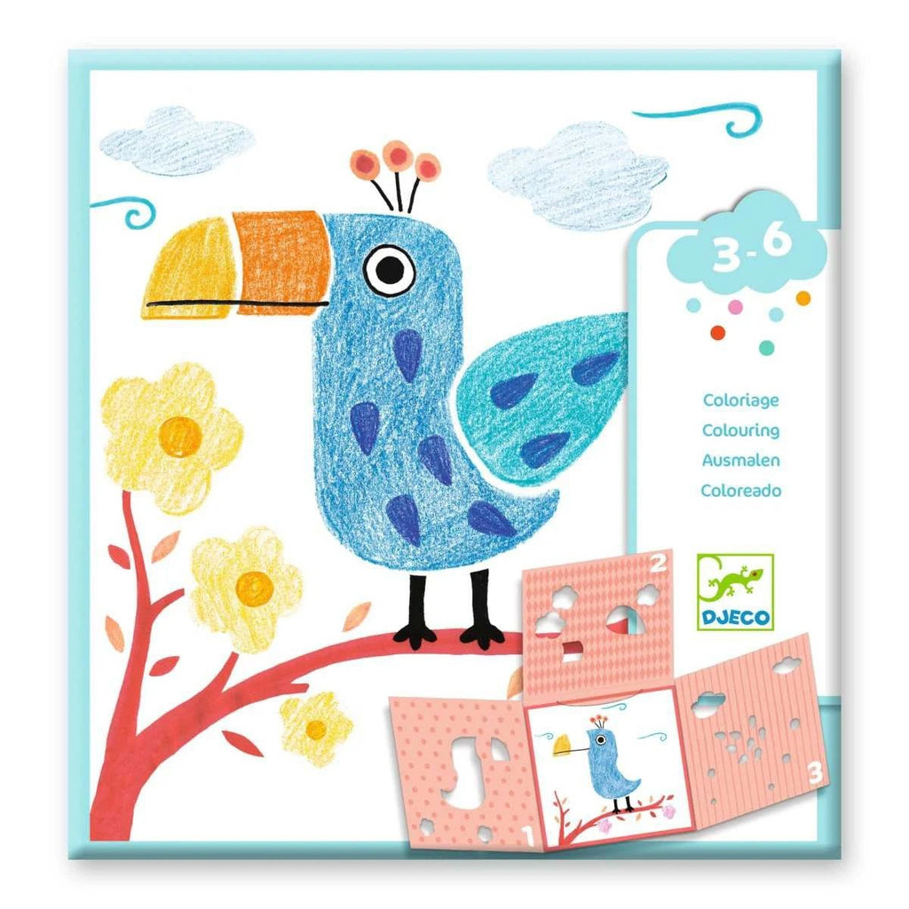 Djeco Malset Schablonen – Kreativset für Kinder ab 3 Jahren
