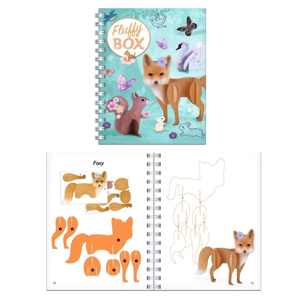 Djeco Set mit Malfarben, Stempeln und 3D-Tiermodellen
