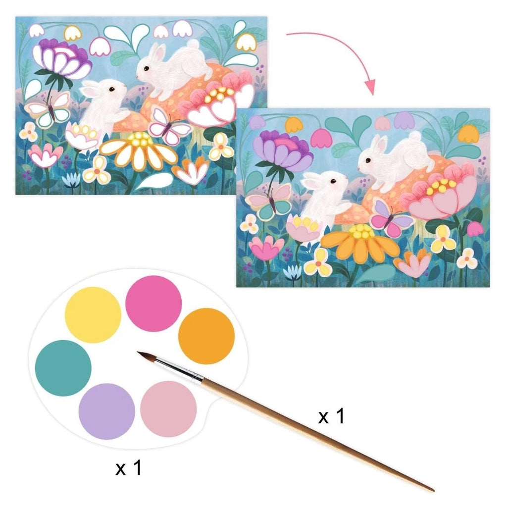 Djeco Bastelbox mit sechs unterschiedlichen Kreativtechniken
