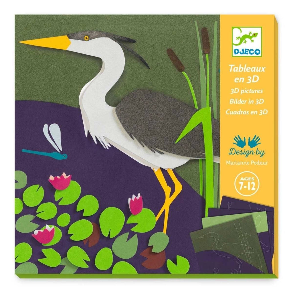Djeco Papierkunst 3D Am See – Bastelset für Kinder ab 7 Jahren

