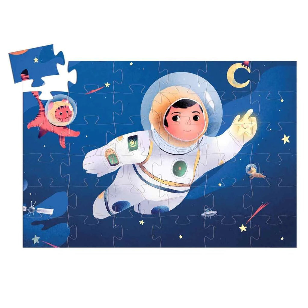 Djeco Puzzle Astronaut – 36-teiliges Kinderpuzzle ab 4 Jahren

