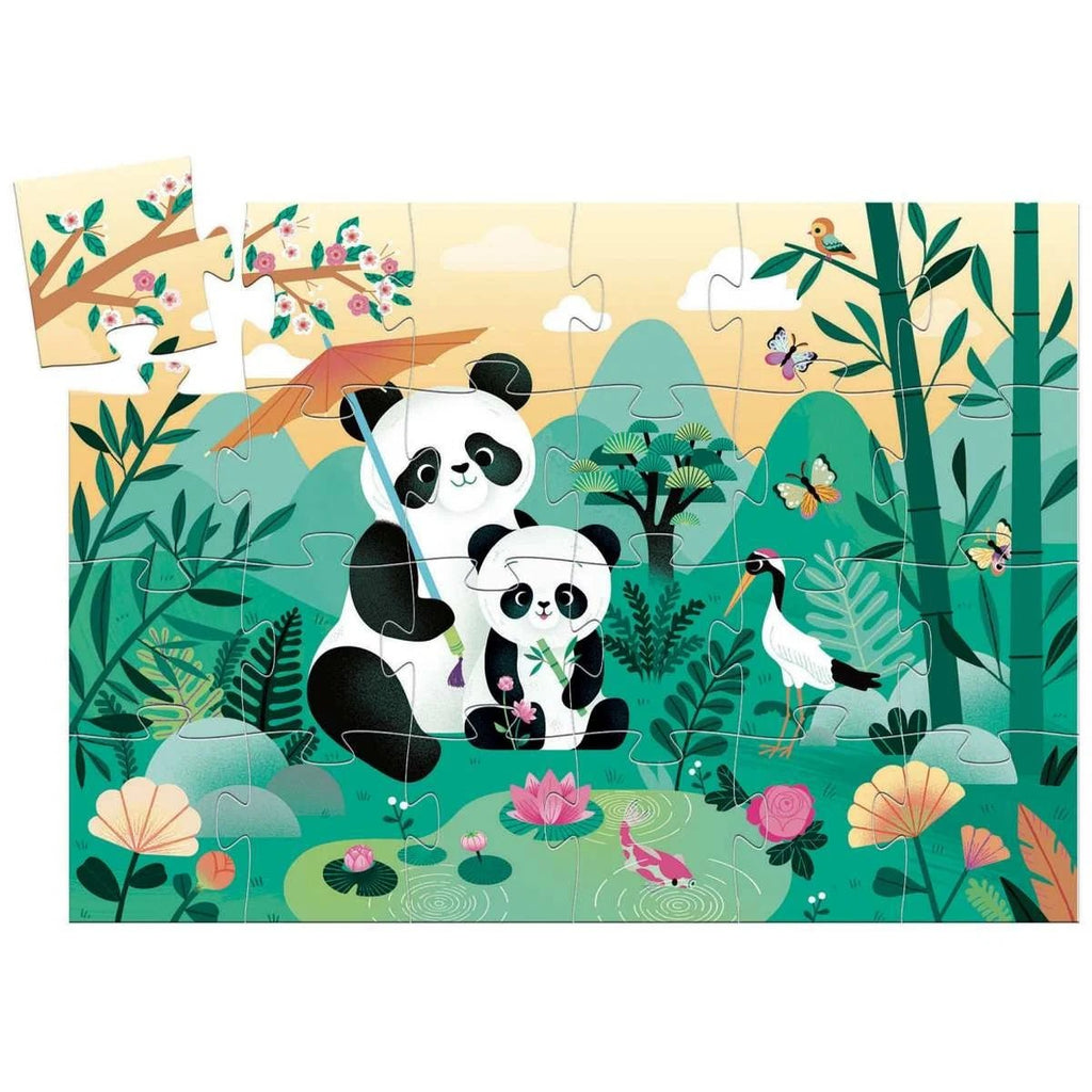 Djeco Puzzle Panda – 24-teiliges Kinderpuzzle ab 3 Jahren
