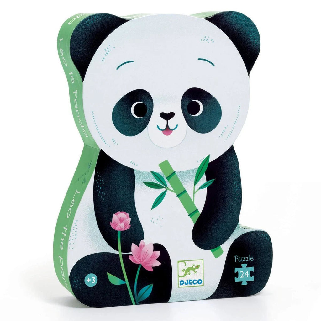 Djeco Kinderpuzzle Panda – 24 Teile mit Bambusmotiv
