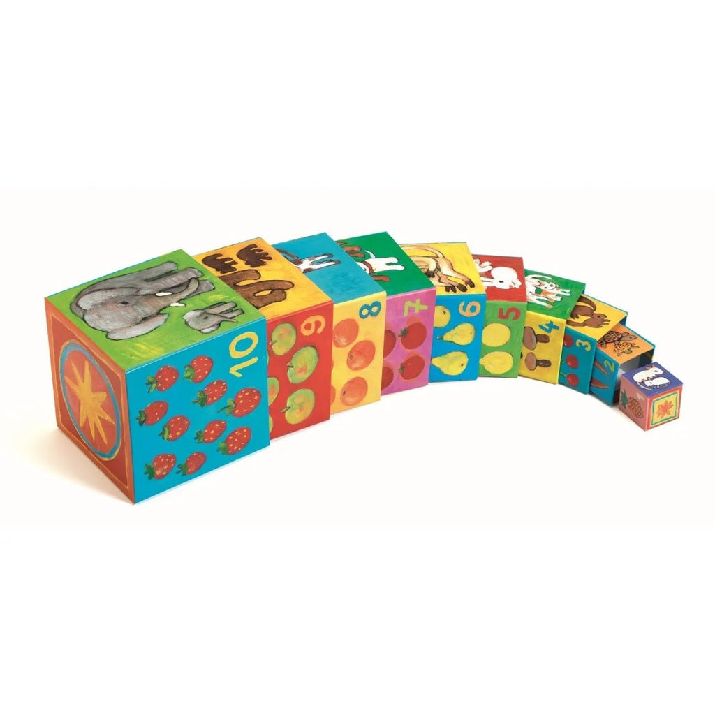 Djeco Stapelwürfel Set – Motorikspielzeug für Kinder
