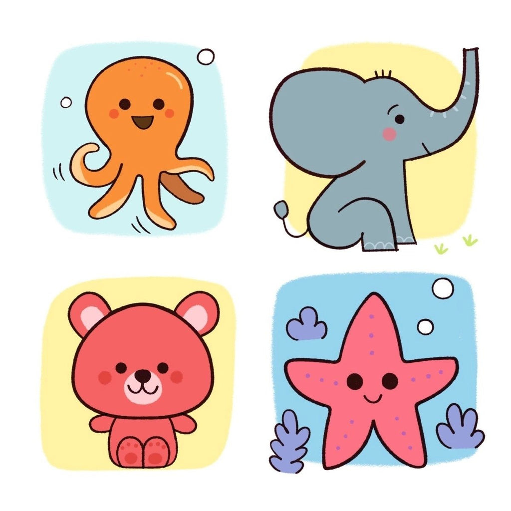 Zeichnen lernen Kinder – Djeco Step by Step mit 24 Karten
